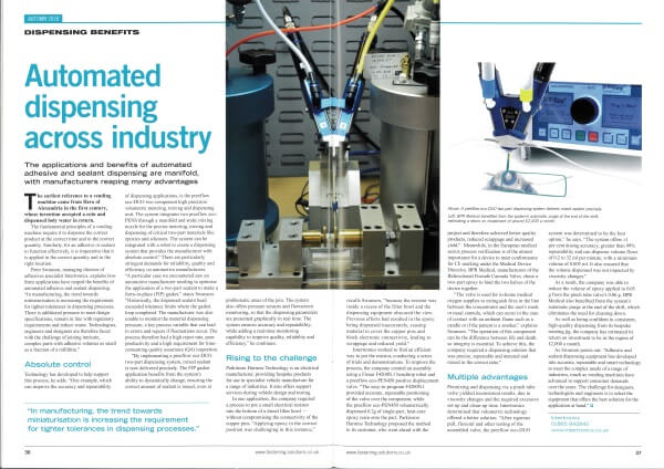 Automated dispensing across industry - Intertronics