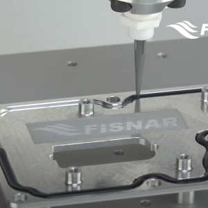 Dispensing a gasket with 790HP-LF valve on robot