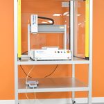 Free standing robot enclosure with F4403N