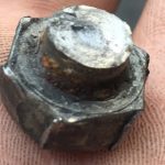 sheared off bolt head