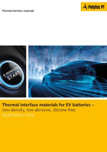 Polytec Thermal Interface Materials for EV Batteries