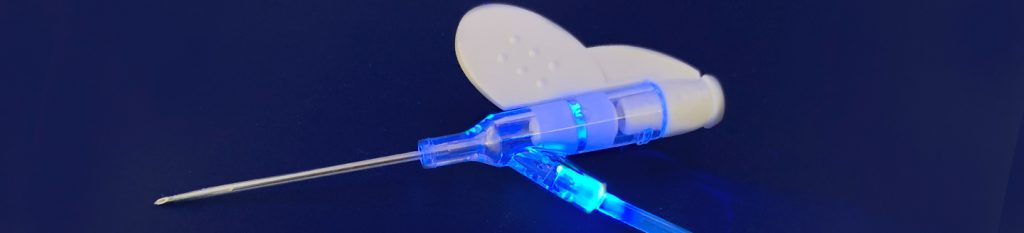 fluorescencing adhesive syringe