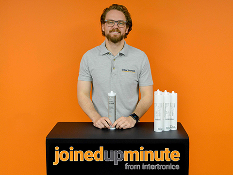Image shows Joint Managing Director, Ben Swanson, delivering a short education video as part of Intertronics' JoinedUpMinute series.