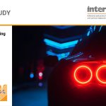Image of F1 brake lights and the cover of a case study for robotics, adhesive and dispensing that was used to make them.